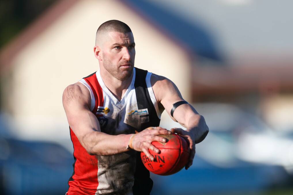 KEY PLAYER: Koroit's Tim McIntyre is making a big impression on the Saints in his return to the club. The star onballer is hoping for another premiership. Picture: Chris Doheny