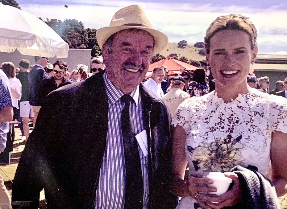 STAR POWER: Frank with Francesca Cumani at the races in Melbourne.