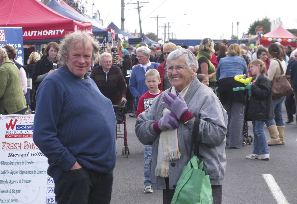 John Gunn with the late Norma Smith at the Koroit Irish Festival in 2009. Picture by Anthony Brady
