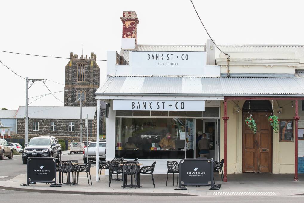 SPRUCE UP: Port Fairy's Bank St + Co. cafe has benefited from funding to help upgrade facades of businesses in Moyne. Picture: Morgan Hancock
