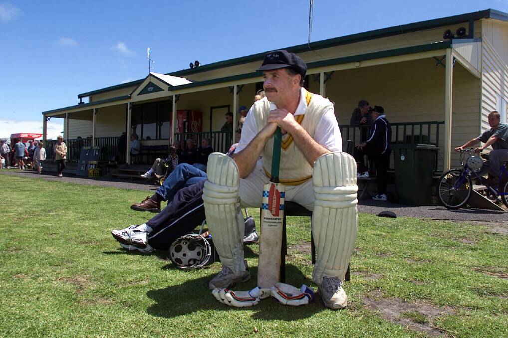 REWIND: Former Australian Test captain Graham Yallop gets ready to bat at Avery's Paddock in Port Fairy back in 1999. Yallop made 14.