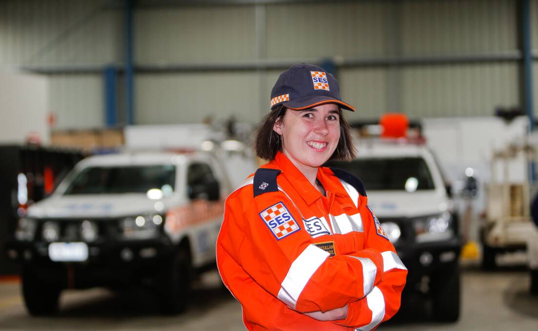Call-up: Warrnambool SES safety officer Emily McCullagh is encouraging women to join the volunteer service. 