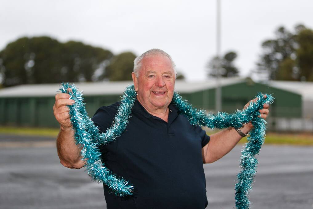 CHEER: Moyneyana Festival president Neil Hedger is ready to decorate the community Christmas tree. Picture: Anthony Brady