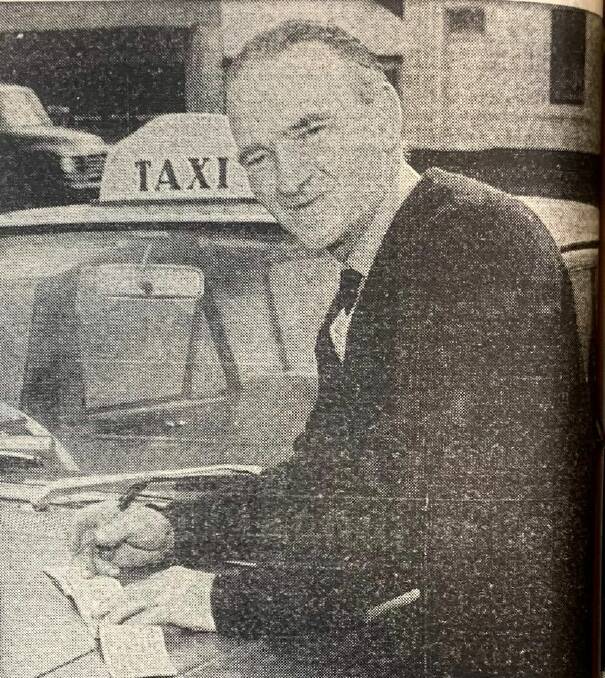 BUSY: Koroit's sole taxi driver Pat Quinn.