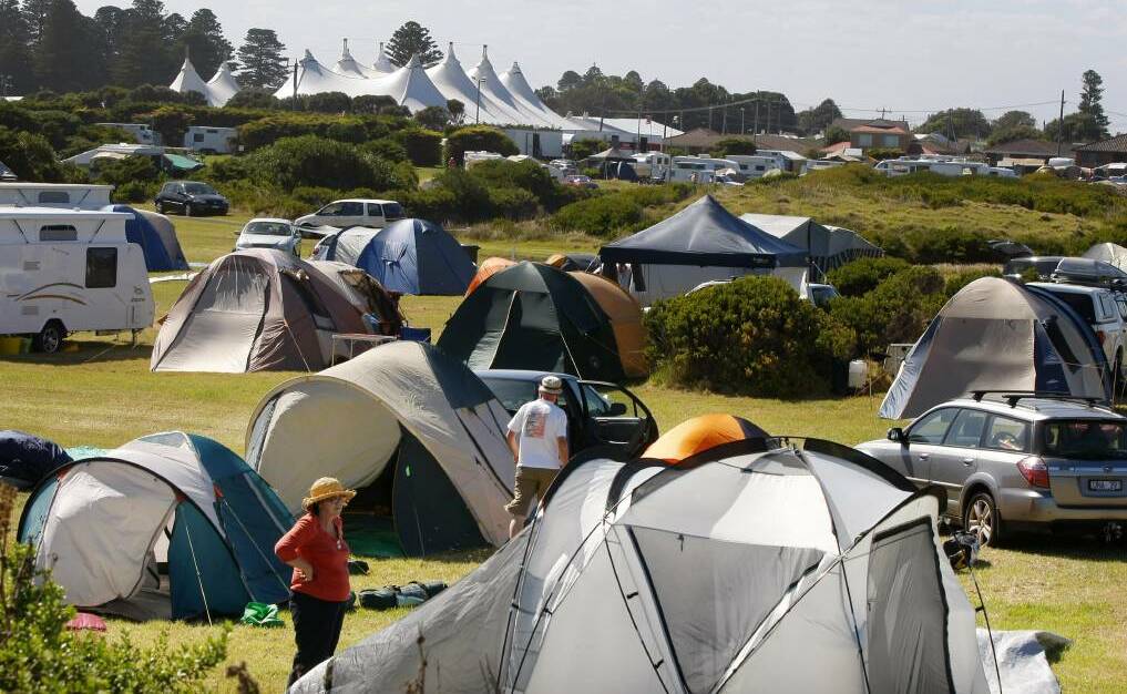 POPULAR: A tent city will be set up for the 2018 Port Fairy Folk Festival.