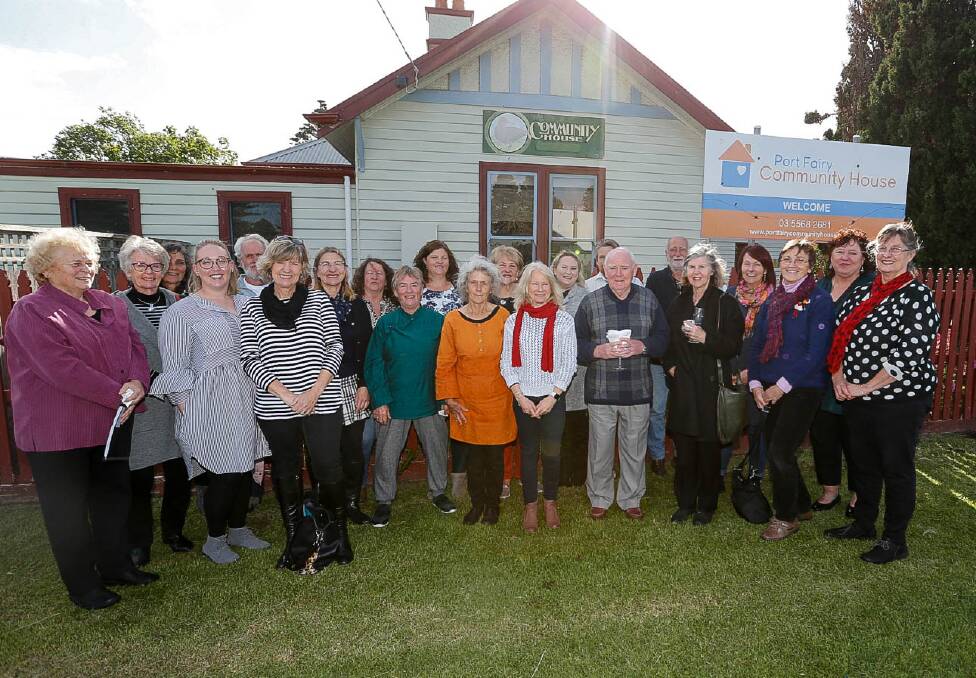 MILESTONE: Port Fairy Community House members, past and present, celebrate 30 years for the building and its services. Picture: Anthony Brady