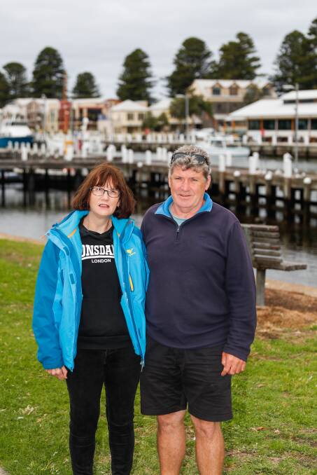 TOURISTS: Jackie and Alan Kain from the Mornington Peninsula check out the view of the port.