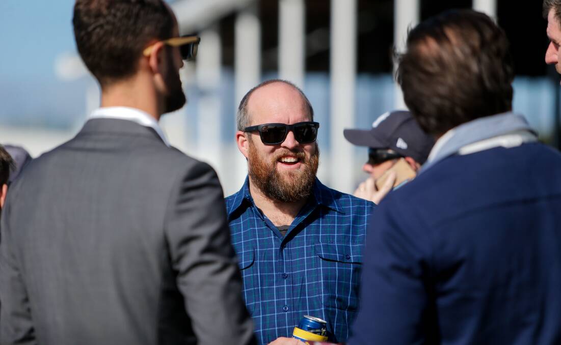 DAY OUT: Koroit football identity Ben Woonton at the races. 