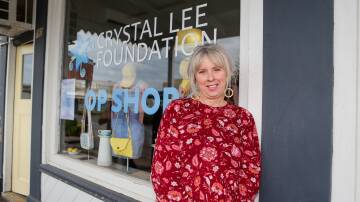 Jo Sinclair from the Crystal Lee Foundation Op Shop in Koroit. Picture by Anthony Brady