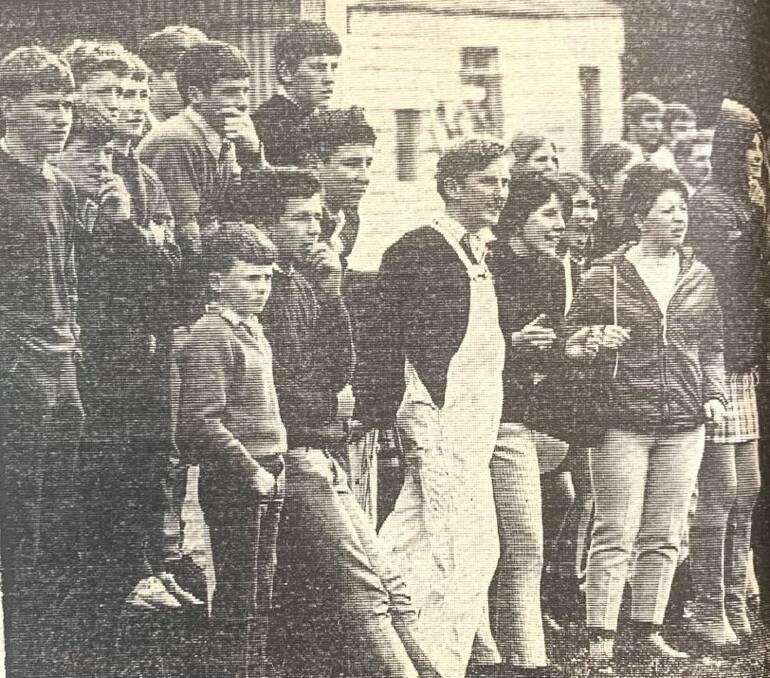 CROWD: Koroit football supporters at a junior game against Tech. 