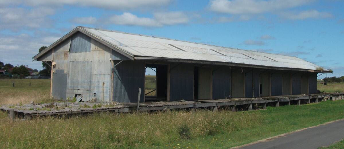 The Koroit Goods Shed prior to restoration. 