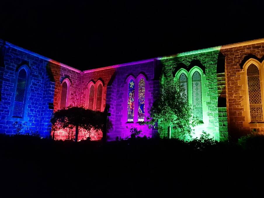 BRIGHT: Port Fairy churches are among the buildings that will be in focus as part of winter weekends Light Up Port Fairy project. The winter weekends starts on the June long weekend. 