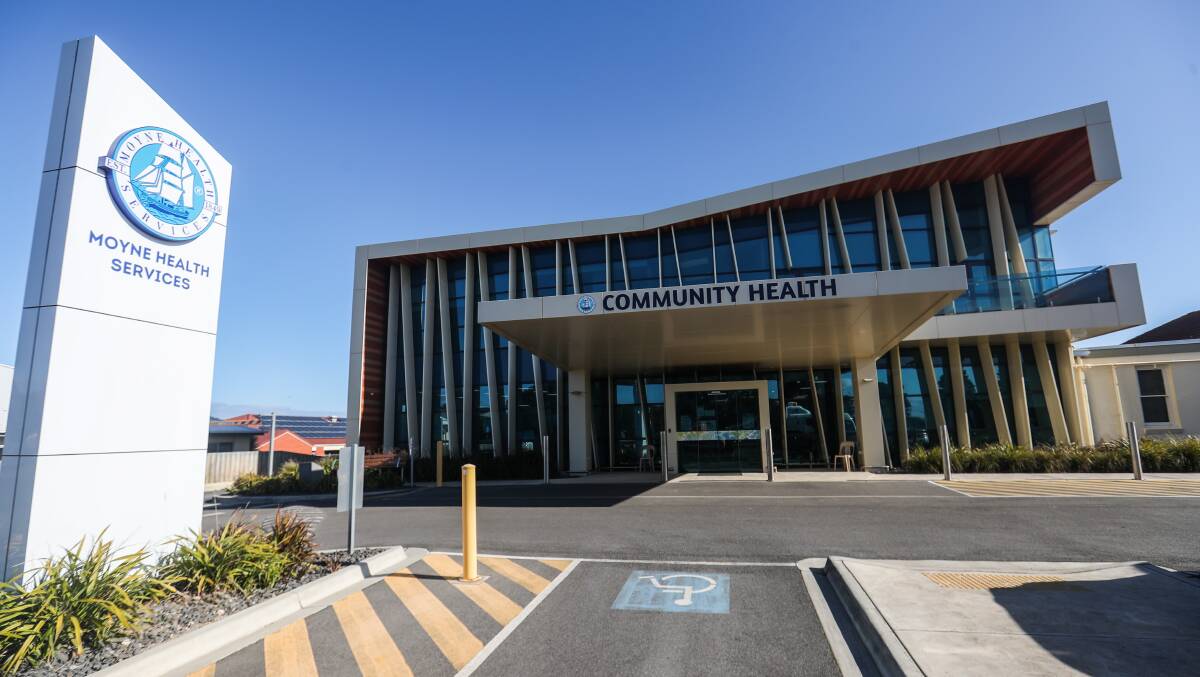 FITTED OUT: The community health building at Moyne Health Services' Port Fairy campus. The signage will soon carry a new logo. 