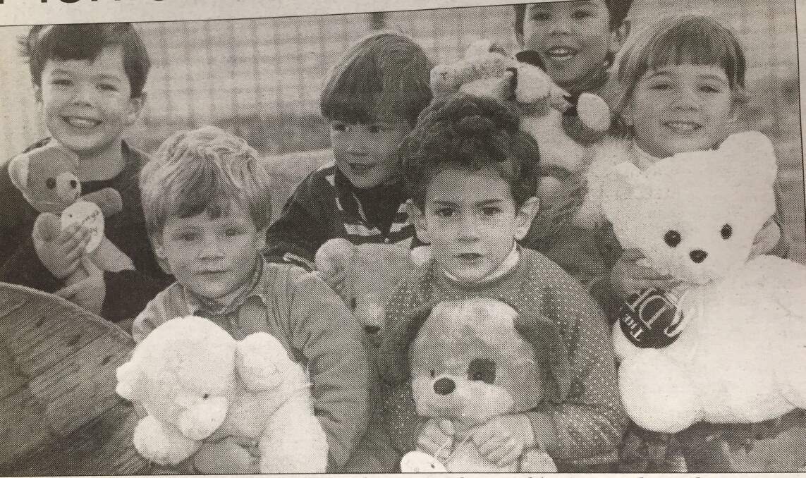 FUN: Koroit and District Kindergarten children at their Teddy Bear's Picnic, Anthony Patterson, Liam de Visscher, Ryan Moloney, Lachlan Morrison, Marcus Molan and Stephanie Moloney.