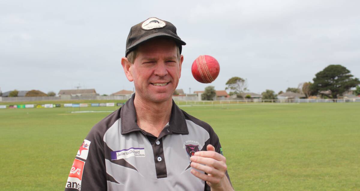 MILESTONE MAN: Opening bowler Simon Johnson has played his 300th game for West Warrnambool. He is the first to reach this mark for the Panthers. Picture: Anthony Brady