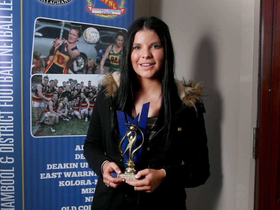 15 AND UNDER: Best and Fairest winner Meg Downie from South Rovers. Picture: Amy Paton