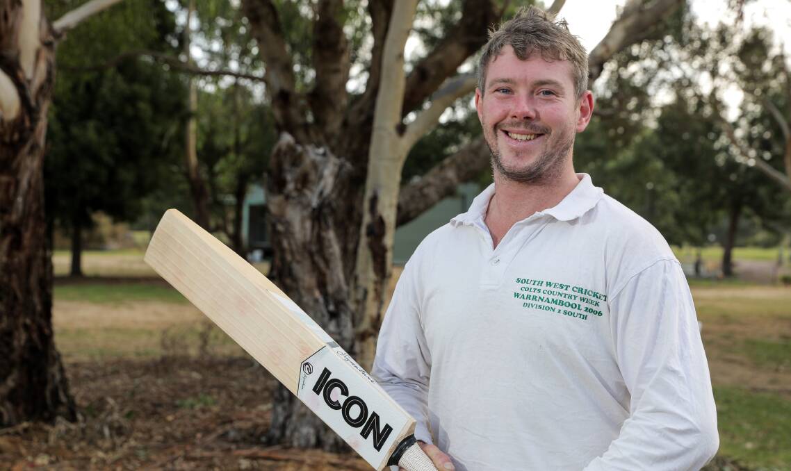 TIED THE KNOT: A fixture change for newly wed Camperdown cricketer Jye McLaughlin.