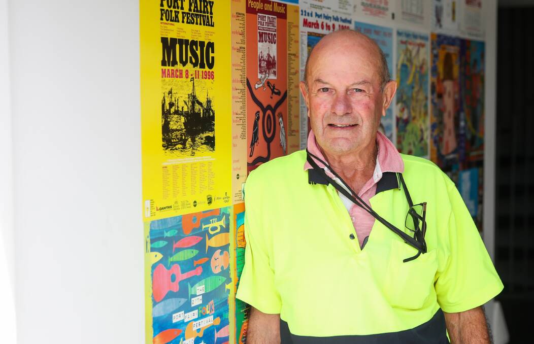 WELL PLACED: Port Fairy Folk Festival president John Young is thrilled with how the iconic event is shaping up, especially the contribution from volunteers. Picture: Morgan Hancock 