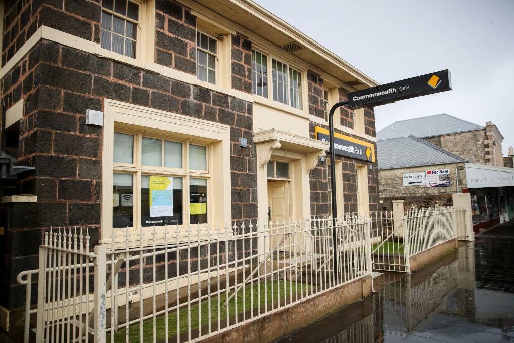 GOING: The Commonwealth Bank in Port Fairy has announced it will close its branch in the town. It is the third bank to leave Port Fairy since 2018, following the National Australia Bank and ANZ. Picture: Morgan Hancock