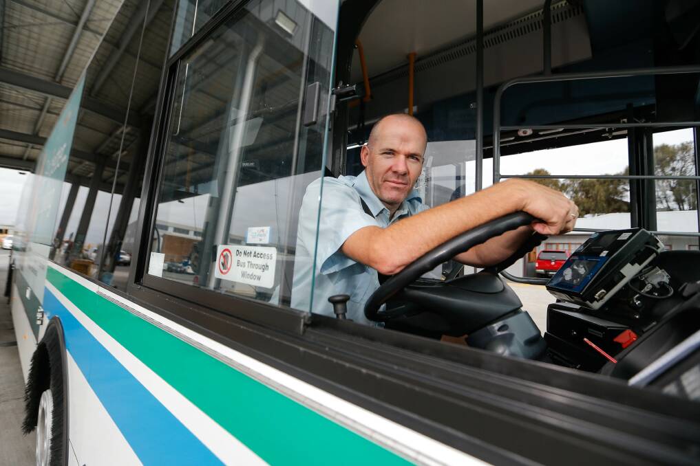 Warrnambool Bus Lines driver Gerard Faulkner. Picture: Anthony Brady