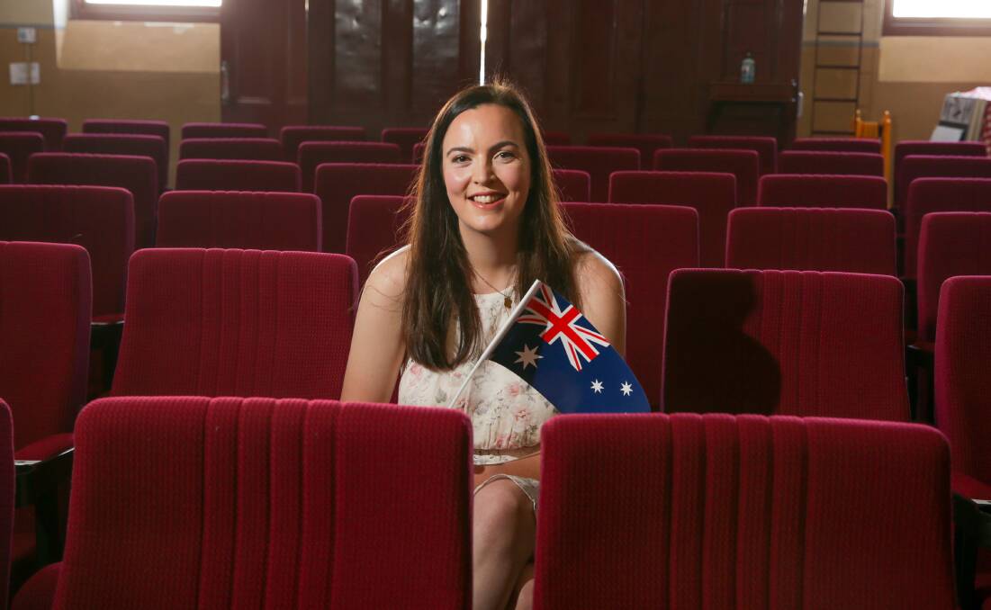 ON BOARD: Laura Largey, originally from County Armagh in Northern Ireland and now a resident of Koroit, has been sworn in as an Australian citizen. Picture: Chris Doheny