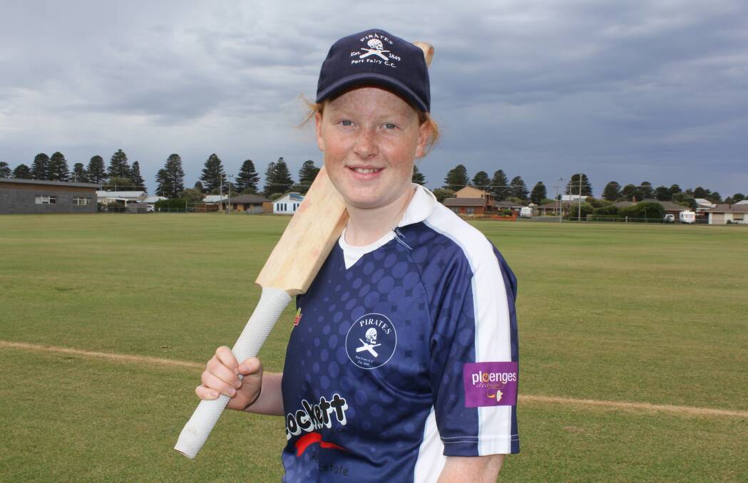 STATELY: Port Fairy's Rosie Wynd has starred again in her duties for Victoria. Wynd was brilliant in the Cricket Australia under 15 championships. Picture: Anthony Brady