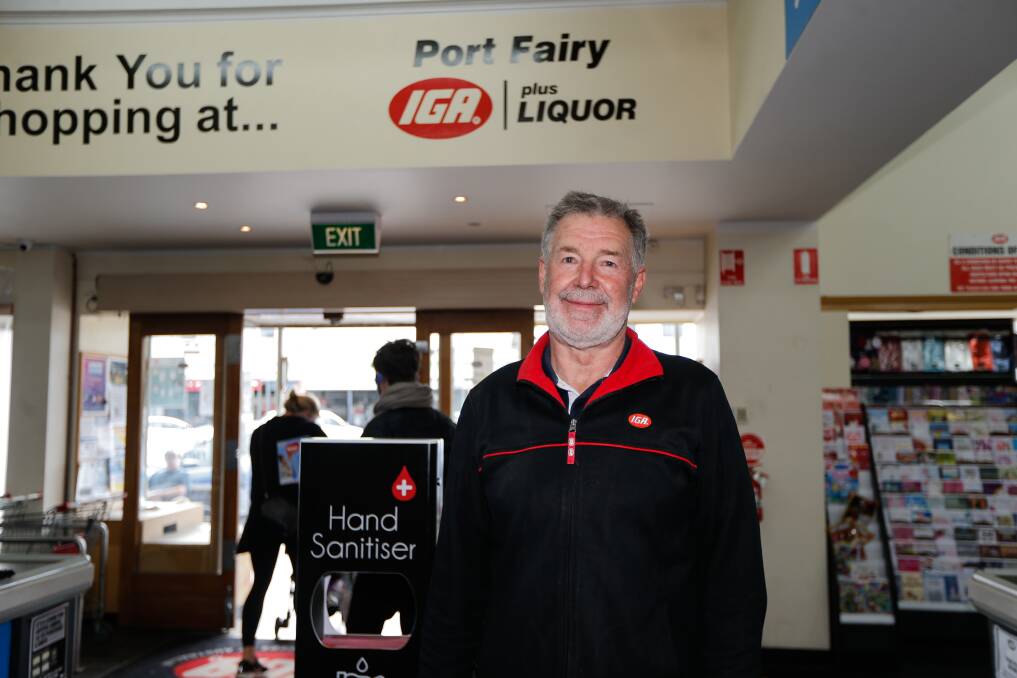ACKNOWLEDGED: Port Fairy IGA's Colin Cleary has won the Port Fairy Belfast Lions Club James O'Neill Memorial Award for Community Service. Picture: Anthony Brady