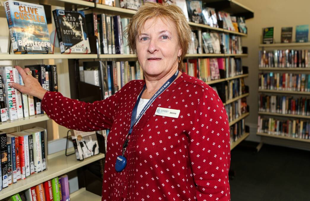 BOOKED: Koroit librarian Jenny Hickey. The library has Click and Collect. 