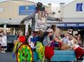 Spiderman during the 2021 Moyneyana Festival New Year's Eve Parade in Port Fairy. Picture by Anthony Brady