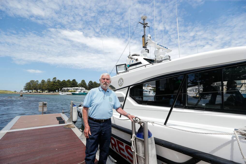 HARD WORK: Port Fairy Marine Rescue Service president Russell Lemke has won an Emergency Service Medal for his dedication to the cause. Picture: Anthony Brady