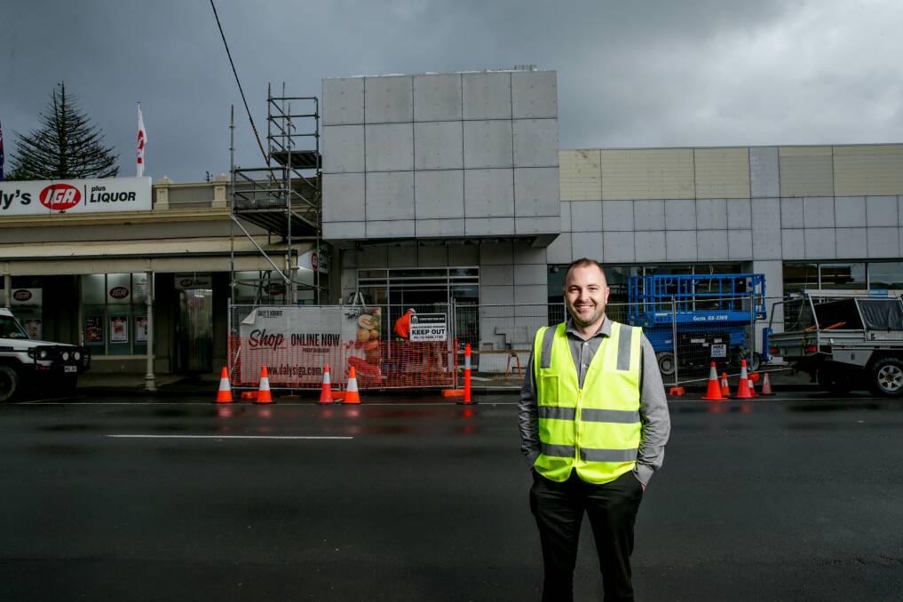 Dalys IGA group operations manager Nathan Lovell outside the Koroit store. Picture: Chris Doheny