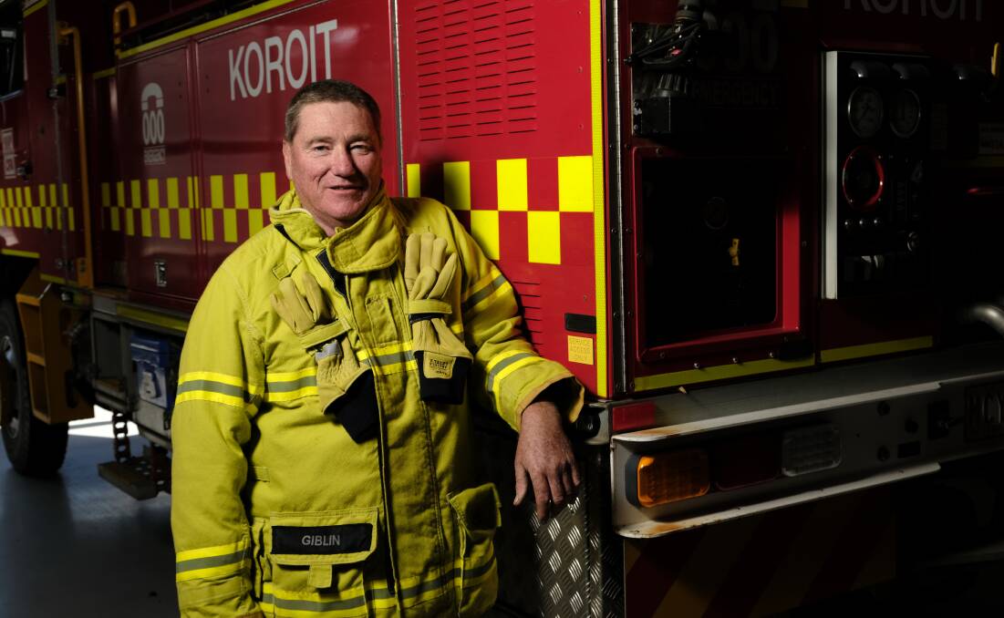 Koroit CFA captain Steve Giblin says his team is enjoying being part of spring events in the town. The brigade has an open day and the town's agricultural show on its radar. Picture by Chris Doheny