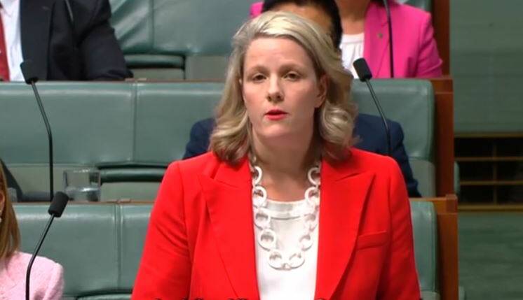 Home Affairs Minister Clare O'Neil addressed the Optus data breach during parliamentary Question Time on Monday. 