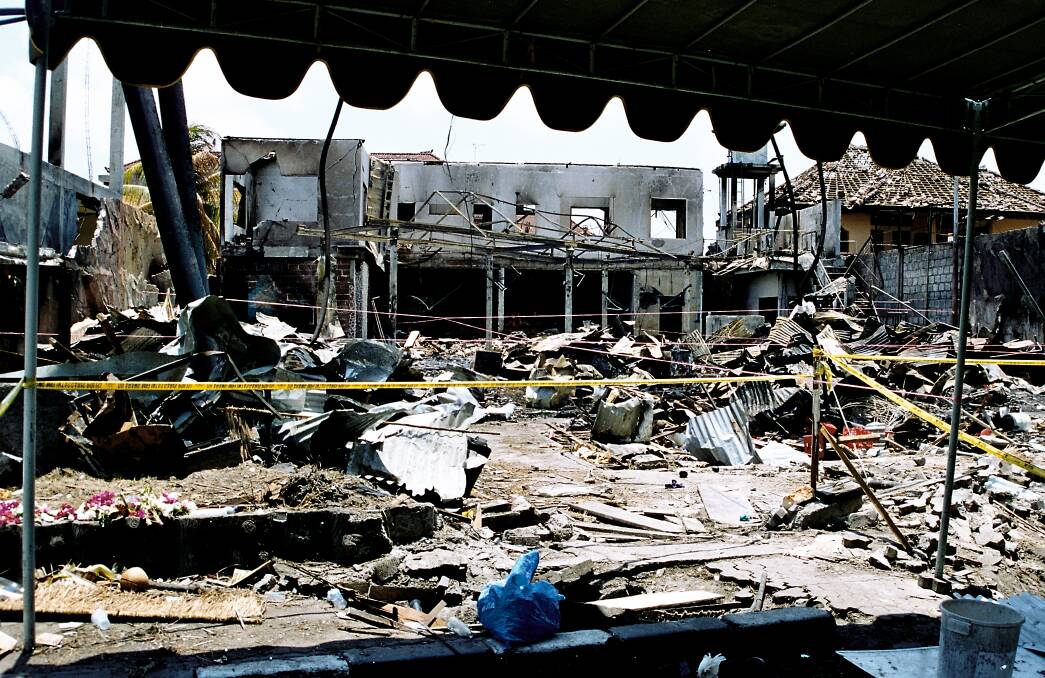 The aftermath after IEDs were detonated in Paddy's Bar and outside the Sari Club in Kuta, Bali on October 12, 2002. Pictures by Australian Federal Police