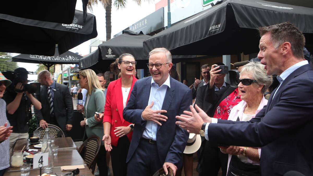 Prime Minister Anthony Albanese was on the campaign trail in the Illawarra on Friday, February 24, 2023. Pictures by Sylvia Liber