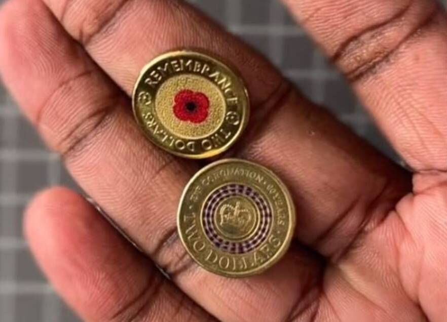 The value of the 2012 Red Poppy coin and the 2013 Purple Coronation coin have skyrocketed since Queen Elizabeth II died, coin collector Joel Kandiah says. Picture by @thehistoryofmoney/TikTok