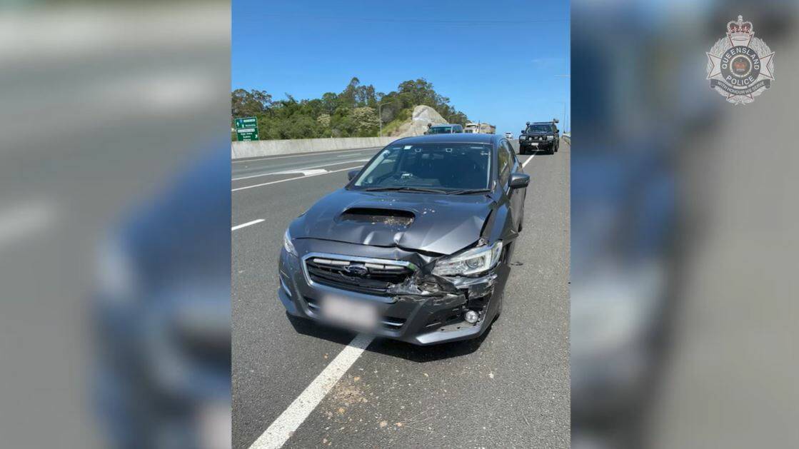 A man has fronted court after he allegedly rammed his ute into a police vehicle and then sped off. Picture by Queensland Police