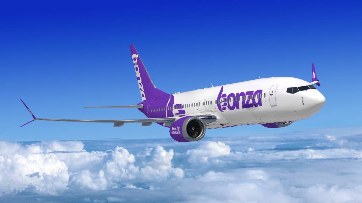Bonza takes to the skies and launches sale fares to 12 destinations. Picture supplied