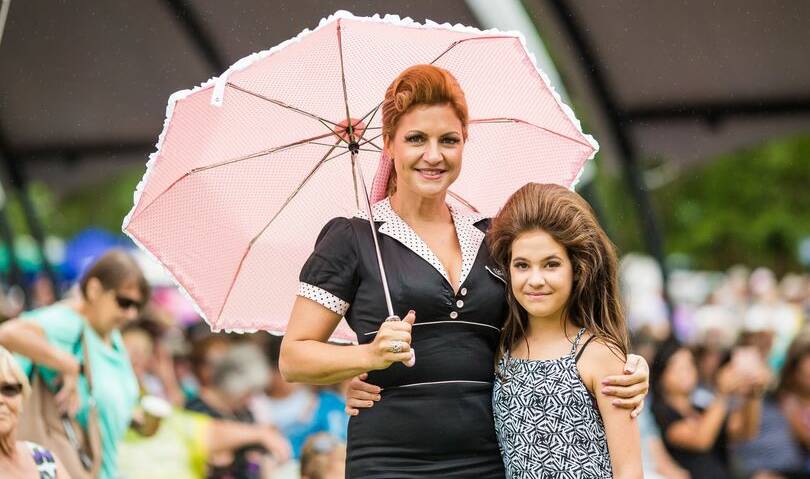 Involvement in the Parkes Elvis Festival is now spanning generations for families in Parkes, beginning with Tiffany Steel, pictured with her daughter Ruby at the 2018 Elvis Festival. Picture supplied