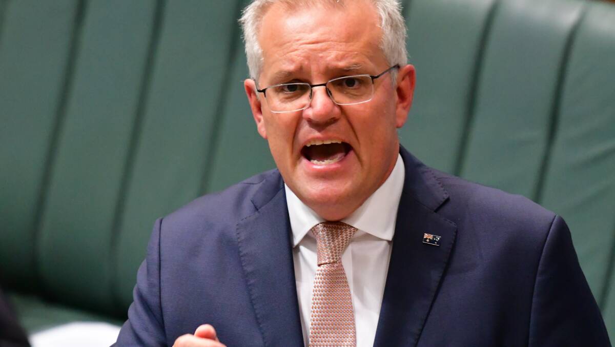 Prime Minister Scott Morrison on Sunday declared "nothing is off the table" in terms of the penalties which could be levelled at Russia. Picture: Elesa Kurtz 