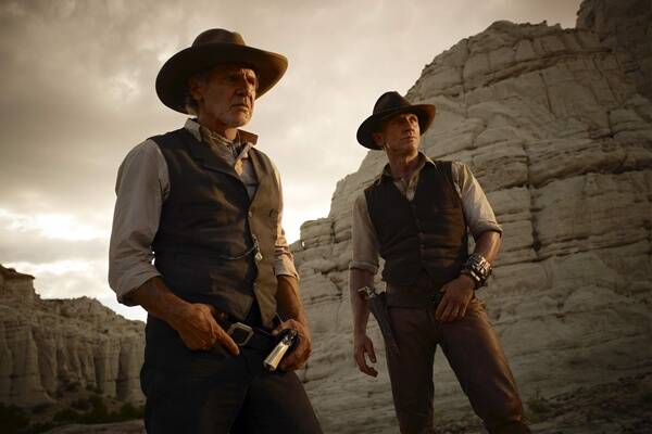 Harrison Ford and Daniel Craig make for convincing cowboys in  Cowboys & Aliens .
