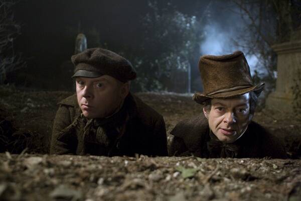 Simon Pegg and Andy Serkis dig up some trouble - but not enough laughs - in  Burke And Hare .