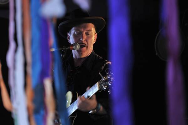 Dave Graney performing at the last gig at the Tote in Melbourne. Picture: Michael Clayton-Jones.