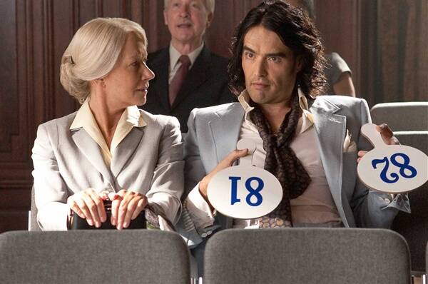 Helen Mirren and Russell Brand work well together in the disappointing remake of  Arthur .