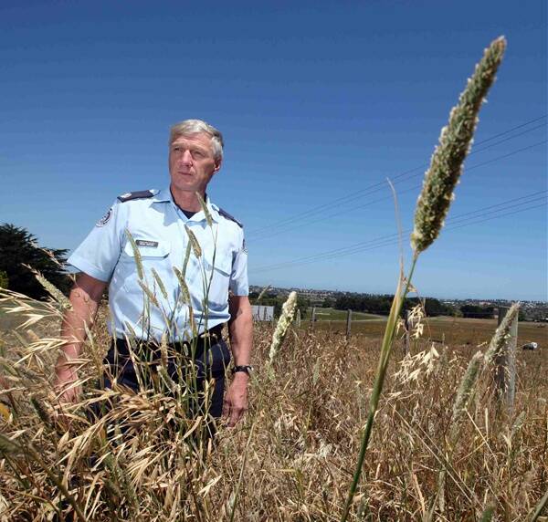 Senior Warrnambool CFA station officer Henry Barton says grass growth in the south-west brings potential for a huge fire outbreak.