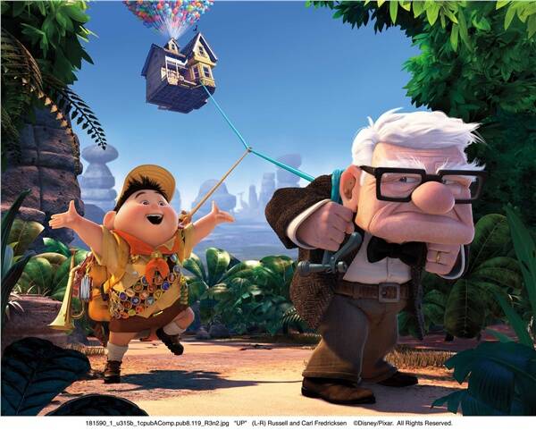 Russell and Carl take on the South American jungle in Pixar's excellent