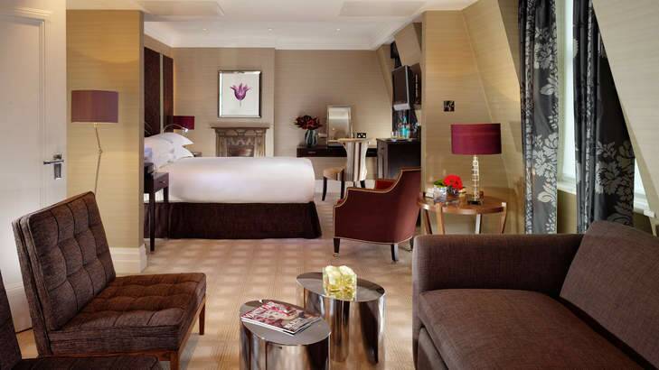 The Levin Suite at The Capital Hotel, London. It has for more than 40 years been regarded as one of the world's top boutique hotels.