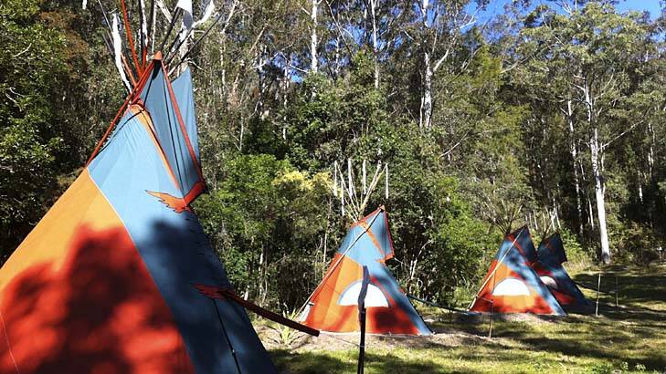 Central Coast Eco Tours tepees.