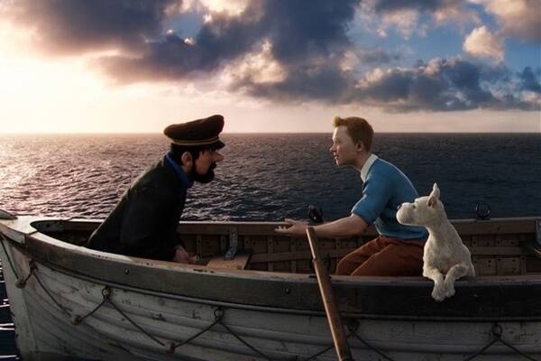 Haddock, Tintin and Snowy are all at sea in the big screen adaptation of the beloved Belgian comics.