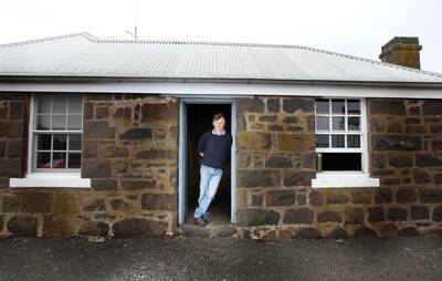 Pictured Nicholas Cole a pioneering family celebrates 170 years in region at West Cloven Hills Bookaar. He is standing at the front door.    091210AM32  Picture: Angela Milne